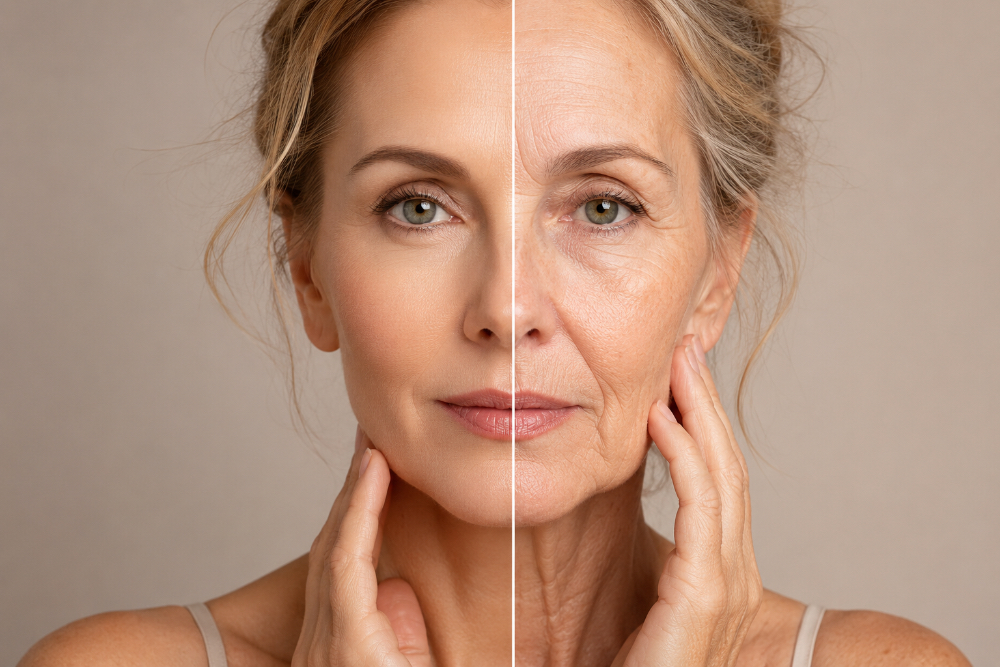 Flacidez y pérdida de colágeno asociada a la menopausia